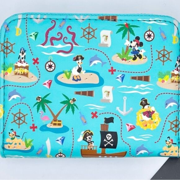 Loungefly Pirate Mickey And Friends AOP Wallet - Picture 5 of 7